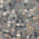 Sliced Rainforest Pebble 11.81"x11.81" Tumbled Marble Mosaic Tile - MSI Collection product shot tile view 2