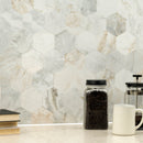 Arabescato Venato 10"x11.6" Peel and Stick Marble Mosaic Floor and Wall Tile - MSI Collection