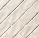 Antique 3x6 glossy ceramic handcrafted beige handmade subway tile SMOT-PT-AW36 product shot angle view