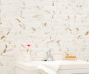 Calcatta Gold Subway 11.46"x11.69" Matte Porcelain Floor and Wall Tile room shot bathroom view 4