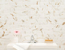Calcatta Gold Subway 11.46"x11.69" Matte Porcelain Floor and Wall Tile room shot bathroom view 3