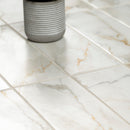 Calacatta Gold 4"x12" Matte Porcelain Subway Floor and Wall Tile - MSI Collection floor view