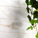 Calacatta Gold 4"x12" Matte Porcelain Subway Floor and Wall Tile - MSI Collection wall view
