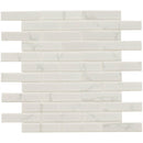 Carrara 11.81"x12.01" Matte Porcelain Floor and Wall Tile product shot profile view