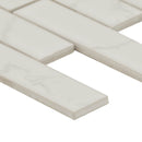 Carrara 11.81"x12.01" Matte Porcelain Floor and Wall Tile product shot profile view 3