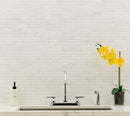 Carrara 11.81"x12.01" Matte Porcelain Floor and Wall Tile room shot bathroom view 2