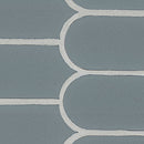 Cielo Azul Scallop 12"x12" Glossy Porcelain Mosaic Floor and Wall Tile - MSI Collection