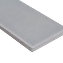 Morning fog 3x6 handcrafted glossy ceramic gray subway tile SMOT-PT-MOFOG36 product shot edge view