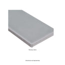 Morning fog 3x6 handcrafted glossy ceramic gray subway tile SMOT-PT-MOFOG36 product shot edge 2 view