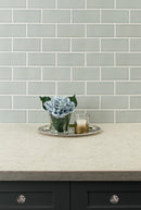 Morning fog 3x6 handcrafted glossy ceramic gray subway tile SMOT-PT-MOFOG36 product shot bathroom drover view