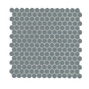 Cielo Azul Pennyround 11"x12" Glossy Porcelain Mosaic Floor and Wall Tile - MSI Collection