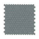 Cielo Azul Pennyround 11"x12" Glossy Porcelain Mosaic Floor and Wall Tile - MSI Collection