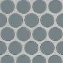 Cielo Azul Pennyround 11"x12" Glossy Porcelain Mosaic Floor and Wall Tile - MSI Collection