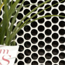 Penny Round Nero 12.5"x13.38" Porcelain Mesh-Mounted Mosaic Tile Pattern - MSI Collection
