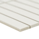 White Matte 12"x12" Stacked Pattern Matte Porcelain Floor and Wall Tile - MSI Collection profile view