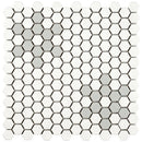 White and Gray Hive Pattern 11.73"x11.85" Matte Porcelain Floor and Wall Tile - MSI Collection wall view