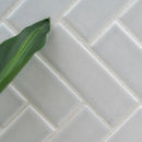 Retro Herringbone Gray 12.75" x 12.88" Porcelain Mesh-Mounted Mosaic Tile Misc-MSI Collection product shot kitchen plant view 3