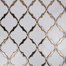 Victorian Light 10.83"x15.5"  Ceramic Arabesque Glossy Mosaic Tile product shot wall view 2