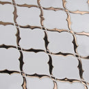 Victorian Light 10.83"x15.5"  Ceramic Arabesque Glossy Mosaic Tile product shot wall view 3