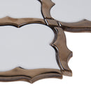 Victorian Light 10.83"x15.5"  Ceramic Arabesque Glossy Mosaic Tile product shot profile view