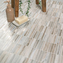 Ravello Mini Stack 12"x12" Polished Marble Mosaic Floor and Wall Tile - MSI Collection