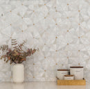 Elegante 10"x12" Pinwheel Gold Polished Stone Mosaic Floor And Wall Tile - MSI Collection bathroom view