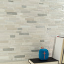 Everest interlocking 12X12 porcelain and stone mesh mounted mosaic tile SMOT-SPIL-EVER8MM product shot wall view 2