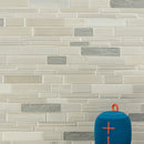 Everest interlocking 12X12 porcelain and stone mesh mounted mosaic tile SMOT-SPIL-EVER8MM product shot wall view