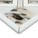 Tessere Pattern 12"x12" Polished Marble Mosaic Floor and Wall Tile - MSI Collection