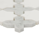 Vera Anne 11.81" x11.81" Polished Marble Mosaic Tile product shot profile view 2
