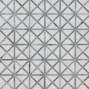 Verdant Green 12"x12" Geometrica Pattern Polished Marble Mosaic Floor And Wall Tile - MSI Collection