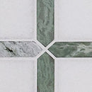 Verdant Green 12"x12" Geometrica Pattern Polished Marble Mosaic Floor And Wall Tile - MSI Collection