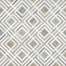 Wellington Pattern 12"x12" Polished Marble Mosaic Floor and Wall Tile - MSI Collection
