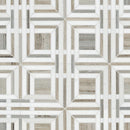 Wellington Pattern 12"x12" Polished Marble Mosaic Floor and Wall Tile - MSI Collection