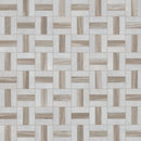 Winslow Weave 12"x12" Polished Marble Mosaic Floor and Wall Tile - MSI Collection