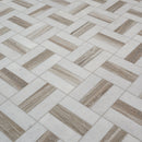 Winslow Weave 12"x12" Polished Marble Mosaic Floor and Wall Tile - MSI Collection