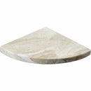 Royal Polished 8"x8" Marble Corner Shelves profile view