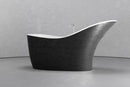 Freestanding slipper shape bathtub