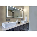 Sande cream 12x12 polished porcelain mesh mounted mosaic tile NSANCRE2X4P product shot bath view