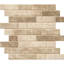 Sandhills interlocking 11.81X11.81 glass mesh mounted mosaic tile SMOT-GLSIL-SAND6MM product shot multiple tiles close up view