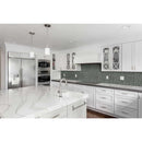 Santiago 11.75X11.75 glass mesh mounted mosaic tile SMOT GLS SAN4MM product shot kitchen view