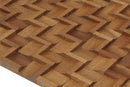 Sapele Infinity Mesh-mounted wood Mosaic Wall Tile 985003 angle view
