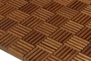 Sapele Madlen Mesh-mounted Wood Mosaic Wall Tile 985005 angle view