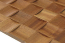 Sapele Prolate 2x2 Mesh-mounted Mosaic Wall Tile 984008 angle closeup view