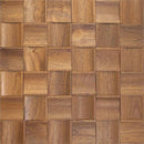 Sapele Prolate 2x2 Mesh-mounted Mosaic Wall Tile 984008 top view
