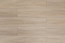 WPC Vinyl Rigid Core 7" Width 60" RL, 9.5mm Thick, 1.5mm IXPE Satin Beige Domaine Floors - Mazzia Collection plank view