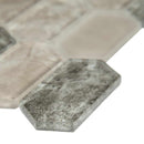 Savoy Picket Pattern 11.72x11.93 glass mesh mounted mosaic tile SMOT GLSPK SAVOY8MM product shot profile view