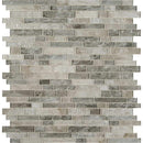 Savoy interlocking 11.73X12.83 glass mesh mounted mosaic tile SMOT-GLSIL-SAVOY8MM product shot multiple tiles top view