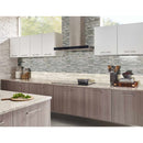 Savoy interlocking 11.73X12.83 glass mesh mounted mosaic tile SMOT-GLSIL-SAVOY8MM product shot wall view