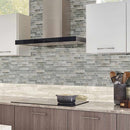 Savoy Interlocking 11.73x12.83 Glass Mesh Mounted Mosaic Tile SMOT-GLSIL-SAVOY8MM prod shot closeup view